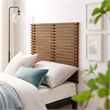 Modway Render Wall Mount Modern Wood Twin Headboard in Walnut