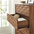 Modway Vespera Contemporary Modern Wood Storage 5-Drawer Chest in Walnut