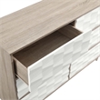 Modway Vespera Mindi Wood 6-Drawers Bedroom Dresser in Oak White