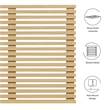 Modway Render Wall Mount Wood King Headboard with Mounting Hardware in Oak
