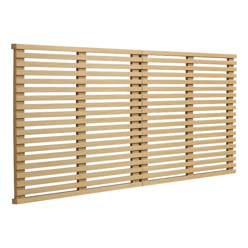 Modway Render Wall Mount Wood King Headboard with Mounting Hardware in Oak