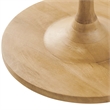 Modway Lina Round Wood Coffee Table with Tapered Pedestal Base in Oak