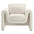 Modway Waverly Upholstered Modern Boucle Fabric Armchair in Ivory
