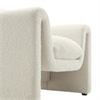 Modway Waverly Upholstered Modern Boucle Fabric Armchair in Ivory