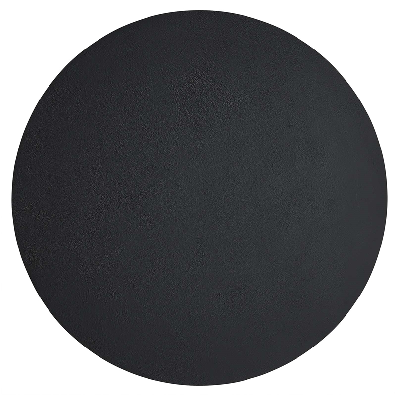 Caspian Round Concrete Coffee Table in Black