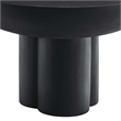 Caspian Round Concrete Coffee Table in Black