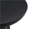Caspian Round Concrete Coffee Table in Black