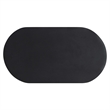 Caspian Oval Concrete Coffee Table in Black