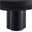 Caspian Oval Concrete Coffee Table in Black