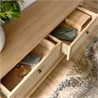 Chaucer Wood Entryway Console Table in Oak