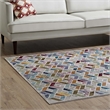 Laleh Geometric Mosaic 4x6 Area Rug in Multicolored