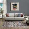 Laleh Geometric Mosaic 4x6 Area Rug in Multicolored