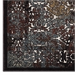 Westia Ornate Turkish 8x10 Vintage Area Rug in Dark Brown and Silver Blue