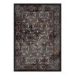 Westia Ornate Turkish 8x10 Vintage Area Rug in Dark Brown and Silver Blue
