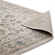 Atara Distressed Vintage Medallion 5x8 Area Rug in Teal and Beige