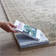 Atara Distressed Vintage Medallion 5x8 Area Rug in Teal and Beige