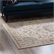 Atara Distressed Vintage Medallion 5x8 Area Rug in Teal and Beige