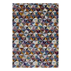 Arisa Geometric Hexagon Mosaic 4x6 Area Rug in Multicolored
