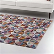 Arisa Geometric Hexagon Mosaic 8x10 Area Rug in Multicolored