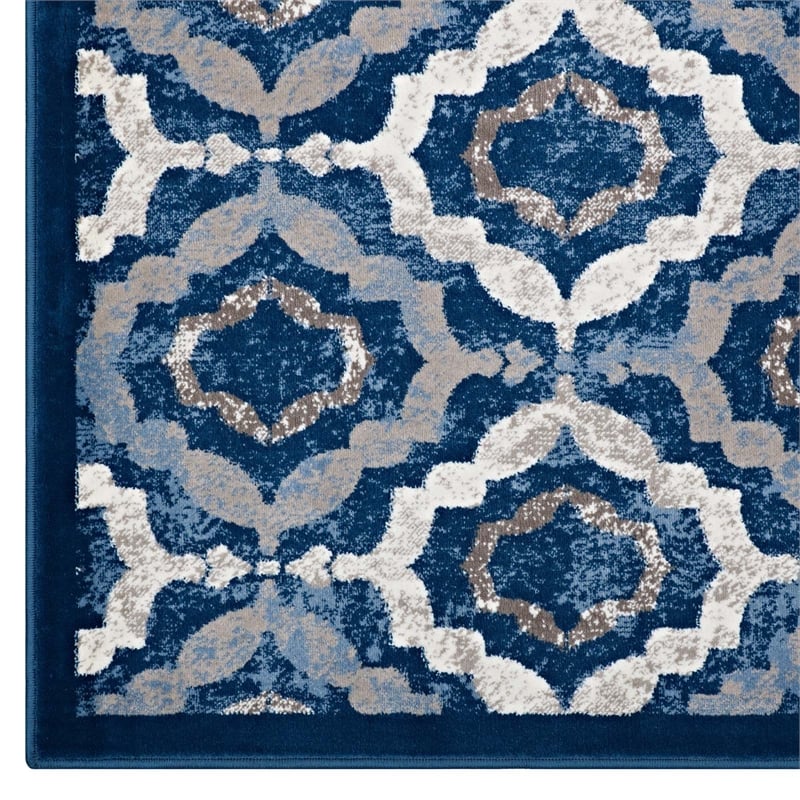 Rustic Vintage Moroccan Trellis 5x8 Area Rug