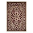 Grania Ornate Vintage Floral Turkish 5x8 Area Rug in Burgundy and Tan