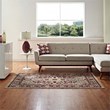 Grania Ornate Vintage Floral Turkish 5x8 Area Rug in Burgundy and Tan