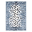 Distressed Floral Lattice Contemporary 5x8 Area Rug