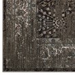 Berit Distressed Vintage Floral Lattice 8x10 Area Rug in Brown and Beige