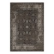 Berit Distressed Vintage Floral Lattice 8x10 Area Rug in Brown and Beige