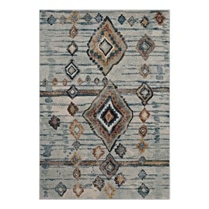Distressed Moroccan Tribal Abstract Diamond 5x8 Area Rug