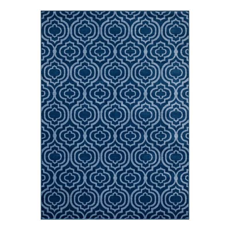 Frame Transitional Moroccan Trellis 8x10 Area Rug