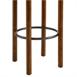 Fable Boucle Fabric Bar Stools - Set of 2 in Walnut Ivory