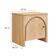 Appia Arched Door Nightstand in Oak