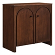 Appia 2-Door Arched Door Storage Cabinet in Walnut