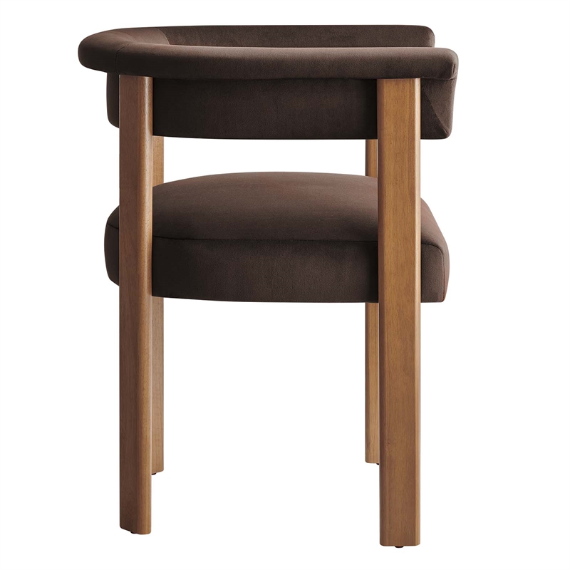 Performance Velvet Barrel Dining Chairs - Set of 2