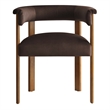 Performance Velvet Barrel Dining Chairs - Set of 2