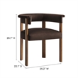 Performance Velvet Barrel Dining Chairs - Set of 2