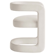 Winslow Performance Velvet Barrel Accent Chair in Alabaster