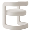 Winslow Performance Velvet Barrel Accent Chair in Alabaster