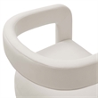 Winslow Performance Velvet Barrel Accent Chair in Alabaster