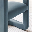 Winslow Performance Velvet Barrel Accent Chair in Cadet Blue