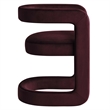 Winslow Performance Velvet Barrel Accent Chair in Mulberry