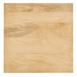 Zora Square Wood and Metal Side Table in Oak