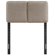 Lindee Boucle Fabric Twin Headboard in Oatmeal