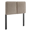 Lindee Boucle Fabric Twin Headboard in Oatmeal