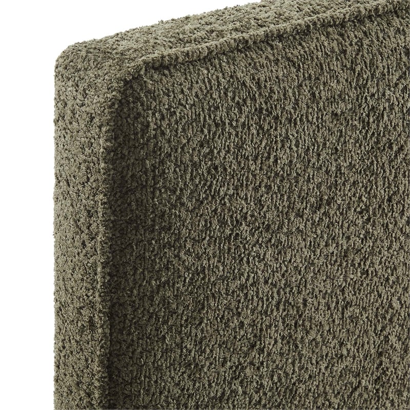 Lindee Boucle Fabric Twin Headboard in Sage