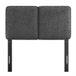 Lindee Boucle Fabric Twin Headboard in Slate