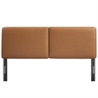 Lindee Vegan Leather Full Headboard in Tan