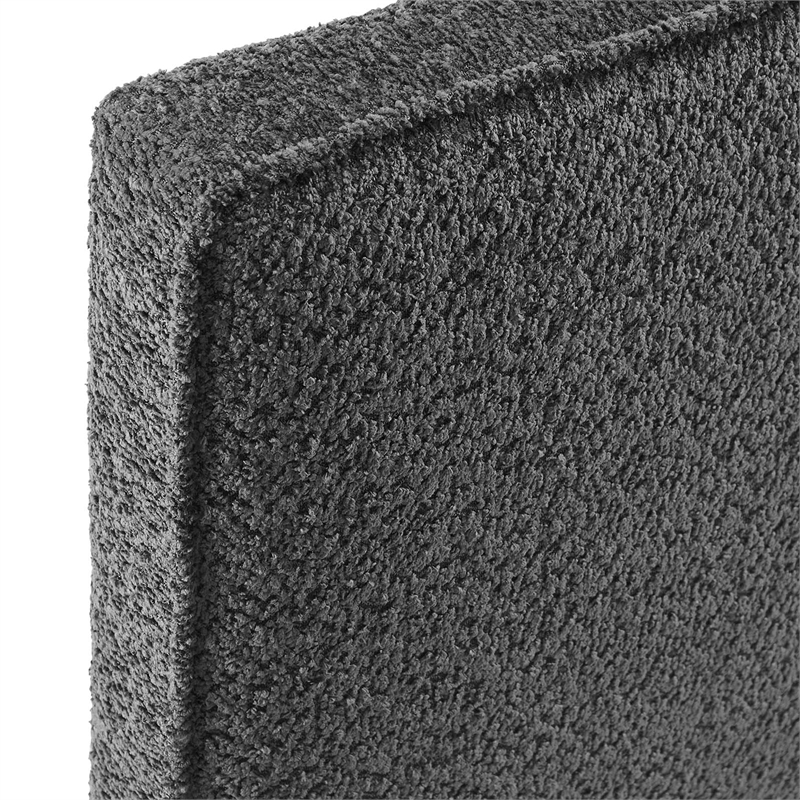Lindee Boucle Fabric Queen Headboard in Slate