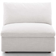 Commix Down Filled Overstuffed 2-Piece Armless Sectional Loveseat